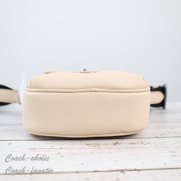 NWT Coach CE613 Coach X Peanuts Heritage Crossbody With Snoopy Motif in Ivory - Picture 10 of 12